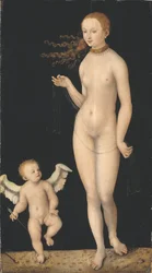 Vénusz és Ámor, 1520-25 körül